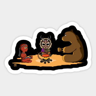 Hunter Ninja Bear - Tea Party Sticker